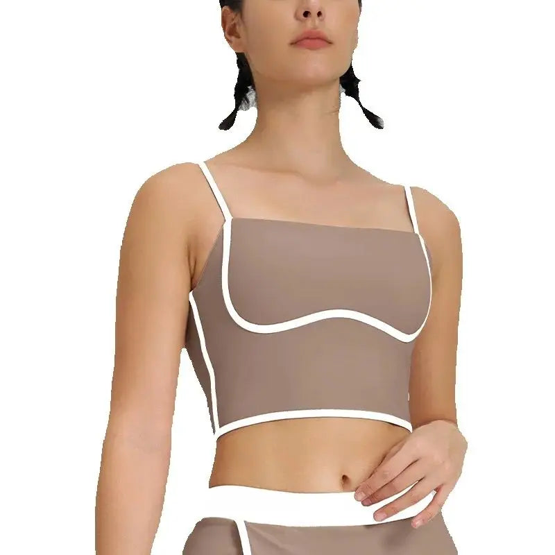 Cralom Women's Tennis Set: Vest & Skirt Fitness Yoga Gym Sportswear