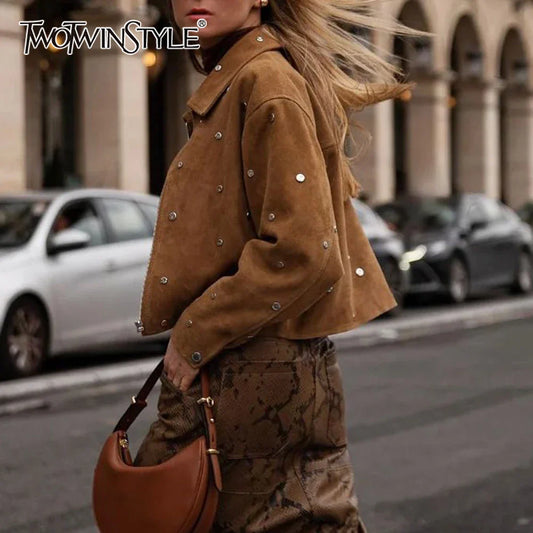 Cralom Patchwork Zipper Jacket: Stylish Women's Outerwear