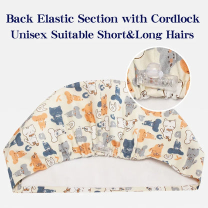 Cralom Women's Surgical Caps - Dental Nursing Hats for Pet Hospital