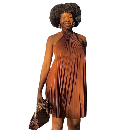 Cralom Sexy Backless Short Skirt 2025 Summer