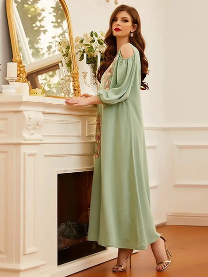 Cralom Ramadan Eid Kaftan Abaya: Luxe Dubai Fashion Robe Femme Elegant Vestidos Largos