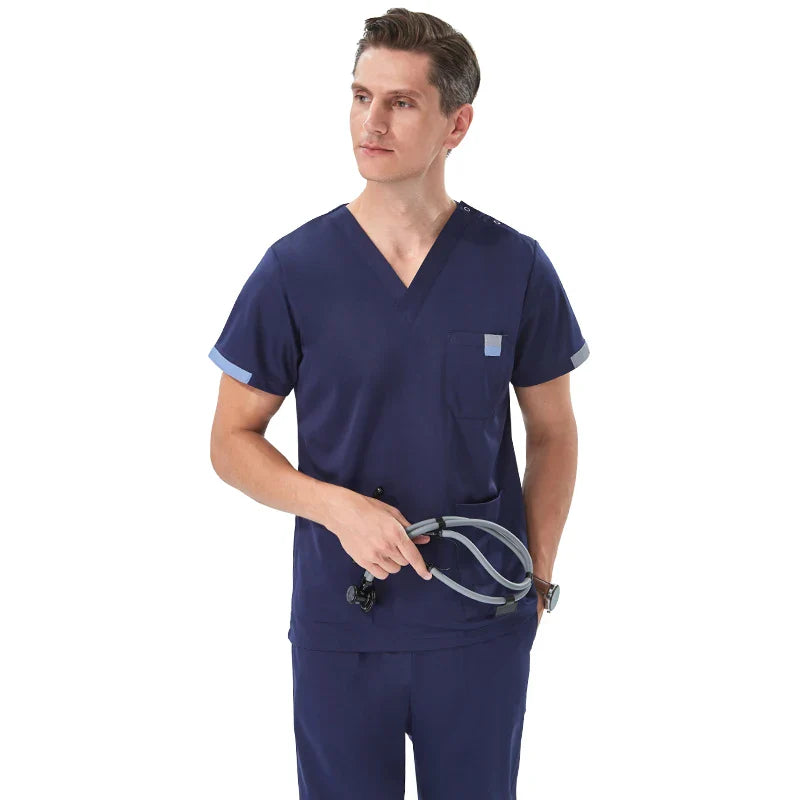 Cralom Unisex Medical Surgical Scrubs Set for Veterinary Workwear