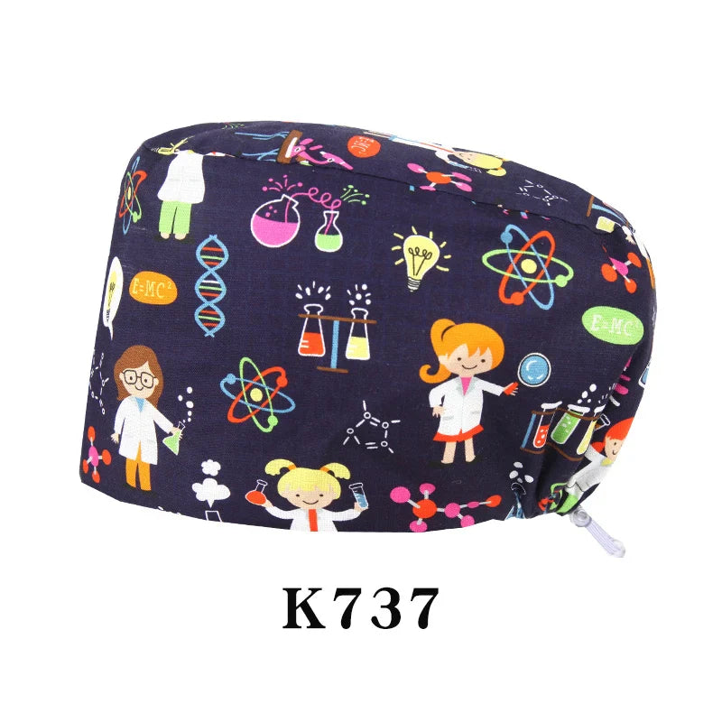 Cralom Shiba Inu Surgeon Scrub Cap - Unisex Surgical Hat in Cute Design