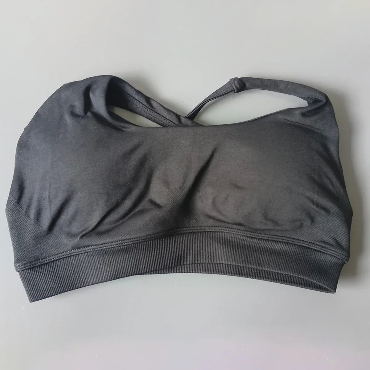 Cralom One Shoulder High Impact Sports Bra - Adjustable Straps & Removable Pads