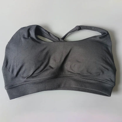 Cralom One Shoulder High Impact Sports Bra - Adjustable Straps & Removable Pads