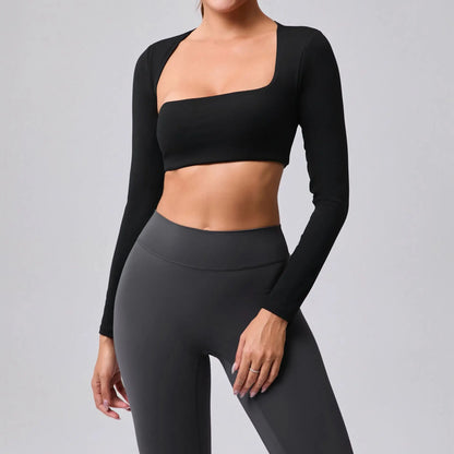 Cralom Women's Lightweight Long Sleeve Yoga Tunic for Outdoor Sports & Fitness
