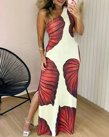 Cralom Printed Sleeveless Sexy Slim Fit Dress Summer 2025