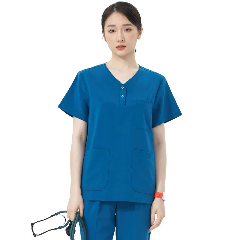 Cralom Dental Medical Scrubs Set for Women - Ideal for Hospital & Pediatric Work