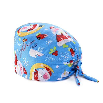 Cralom Cotton Nurse Scrub Cap: Adjustable and Breathable Dentist Hat