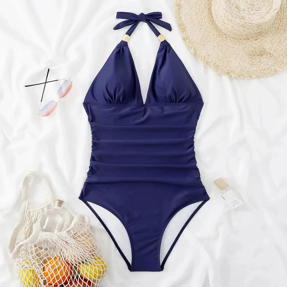 Cralom 2025 One Piece Push Up Swimsuit Monokini for Women