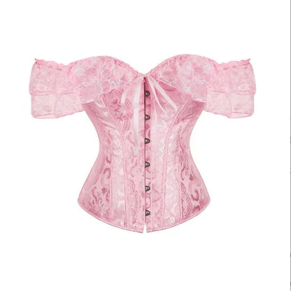 Cralom Lace Corset Top - Women's Shapewear Waist Trainer & Body Shaper Top