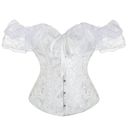 Cralom Lace Corset Top - Women's Shapewear Waist Trainer & Body Shaper Top