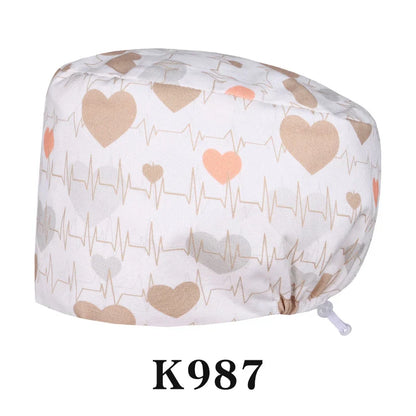 Cralom Cotton Scrub Cap - Unisex Surgical Hat for Healthcare Pros