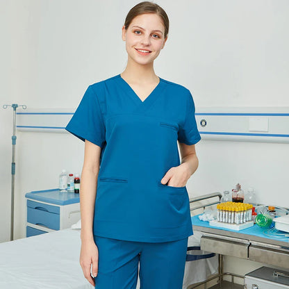 Cralom Stretch Scrubs Set for Pet Hospital - Women's Clinical Uniforms