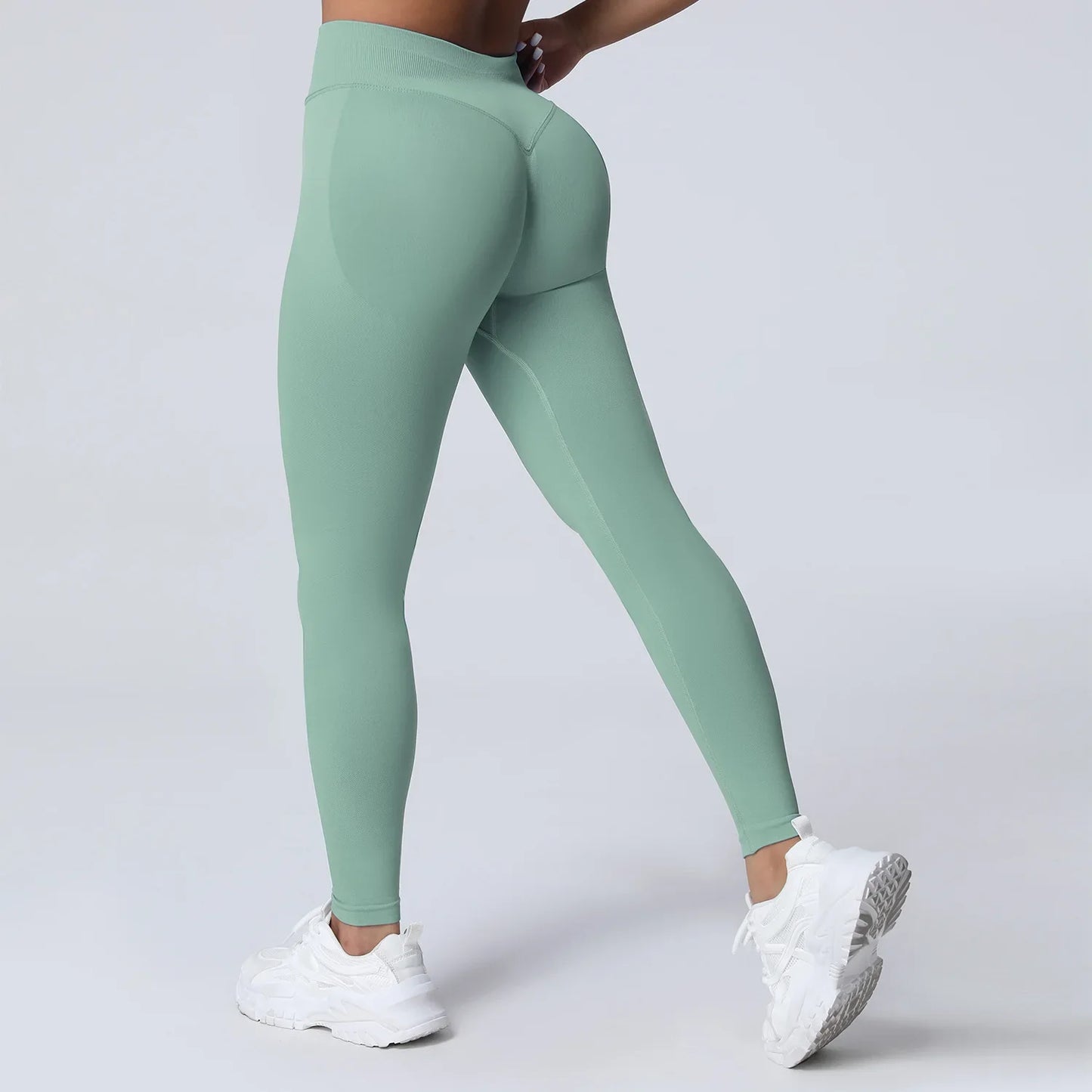 Cralom High Impact Yoga Pants: Seamless Low Waist Leggings for Gym & Fitness