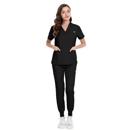 Cralom Spring Beauty Salon Scrubs & Jogger Pants Set
