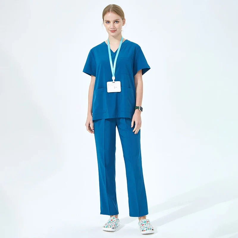 Cralom Women's Quick Dry Scrub Sets for Pet Hospital & Dental Clinic