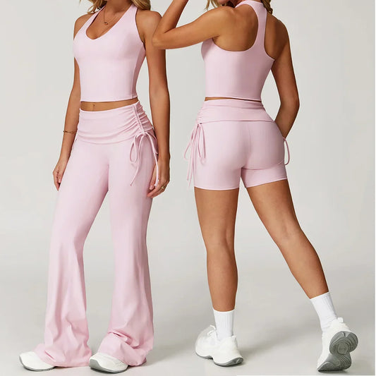 Cralom Yoga Set - 2-Piece Fitness Tracksuit for Women