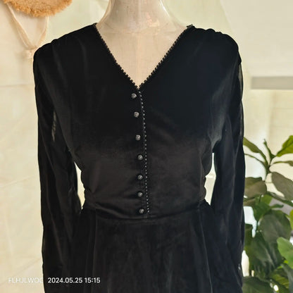 Cralom Autumn/Winter Peplum Lace-Up Blouse