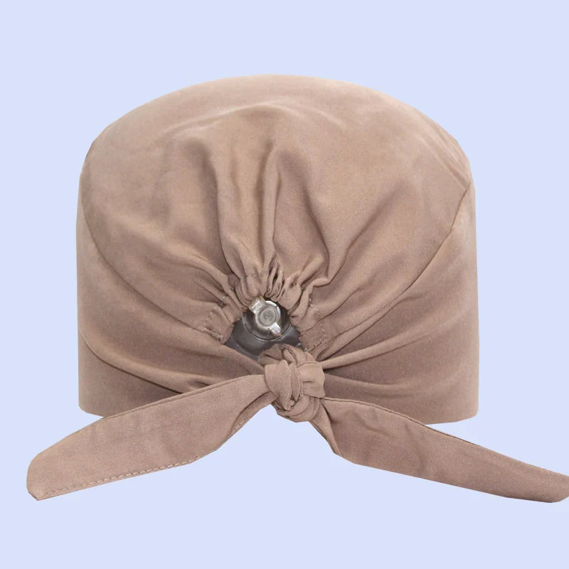 Cralom Women's Solid Scrubs Caps for Medical and Beauty Professionals