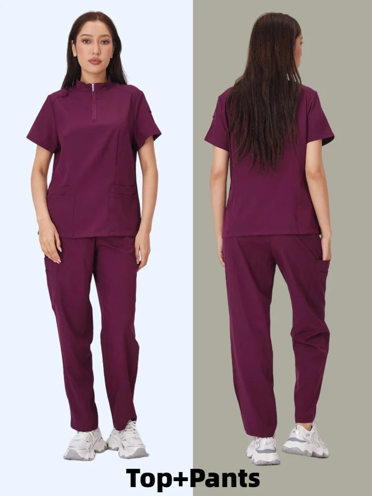 Cralom Medical Scrubs Set - Professional Nursing Uniforms for Men & Women