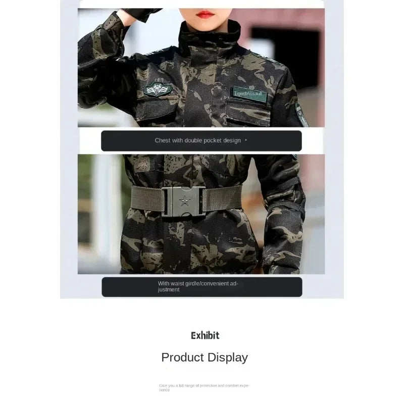 Cralom Kids Special Forces Combat Uniform in Creek Forest Camo