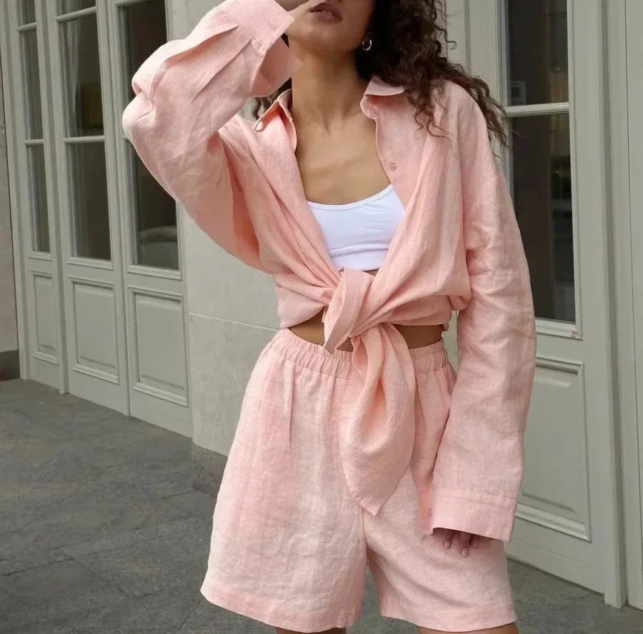 Cralom Spring 2025 Fashion Blouse & Pant Set