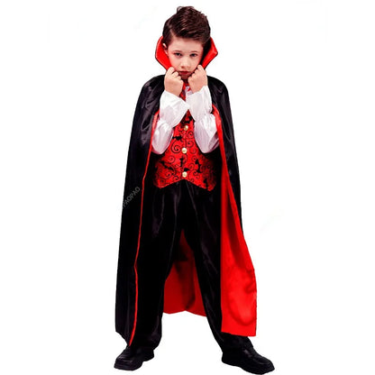Cralom Boys Vampire Halloween Costume Size S-L