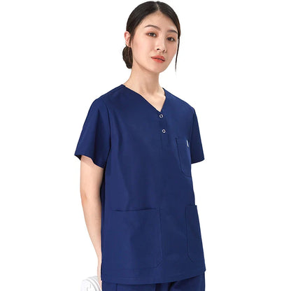 Cralom Pink Nursing Scrub Set - Easy Care Medical Uniform