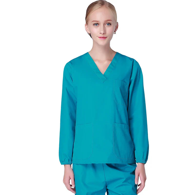 Cralom Cotton Nursing Scrubs Set - Hospital Medical Workwear