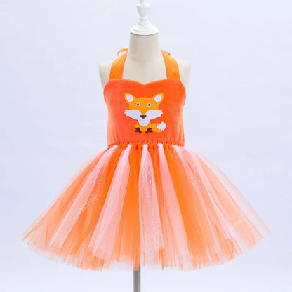 Cralom Fox Cosplay Dress for Kids Carnival | Toddler Girl Tutu Outfit