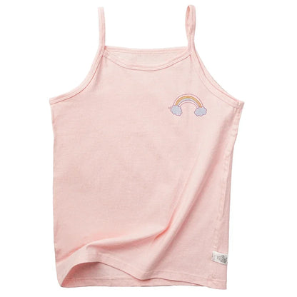 Girls Cotton Singlet Tops Breathable Tank by Cralom - Kids Cartoon Camisole Undershirt