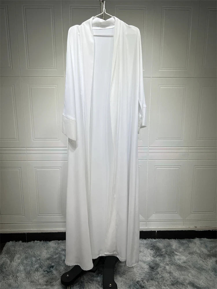 Cralom Luxury Chiffon Kimono Abaya Modest Dress