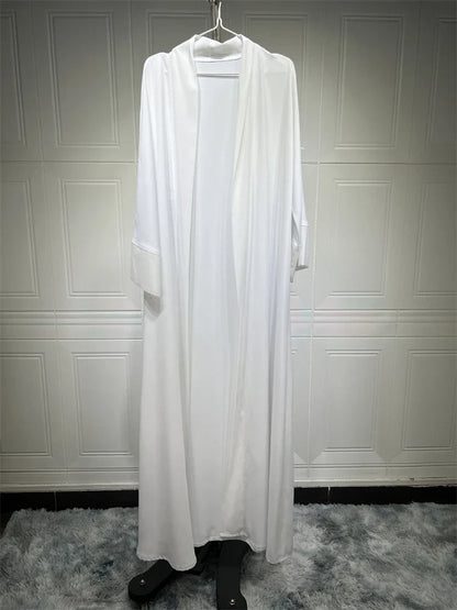 Cralom Luxury Chiffon Kimono Abaya Modest Dress