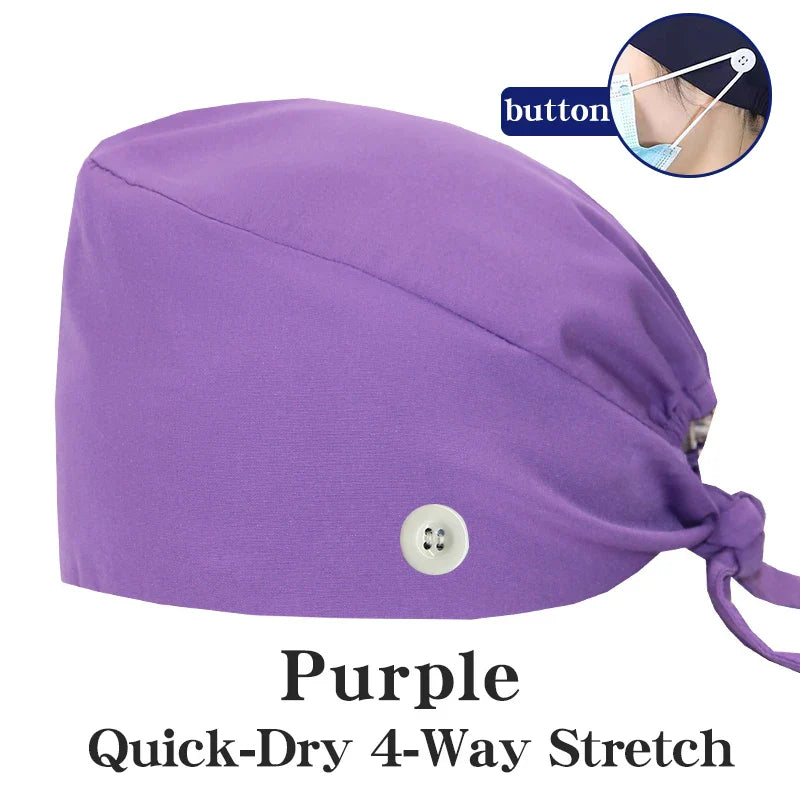 Cralom Summer Medical Caps for Beauty Salon, Spa & Clinic - Soft Surgical Hats