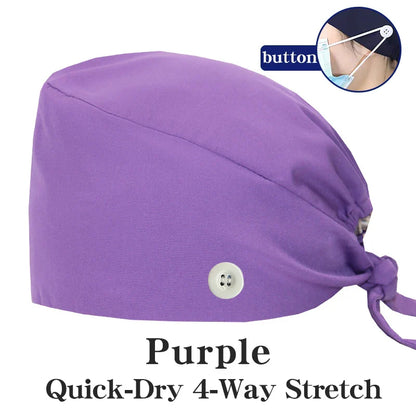 Cralom Summer Medical Caps for Beauty Salon, Spa & Clinic - Soft Surgical Hats