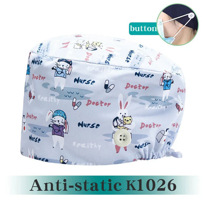 Cralom Silky Surgeon Cap Soft Scrub Hat for Medical Professionals