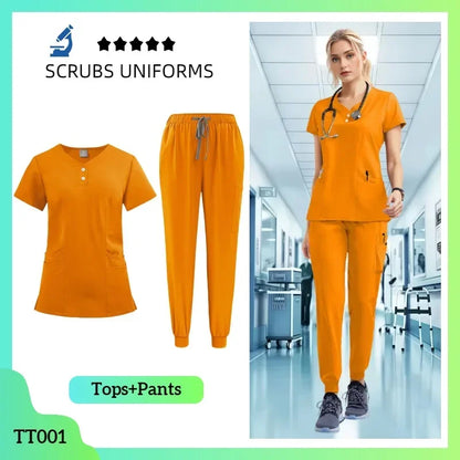 Cralom Women's Lab Coat & Unisex Pants Set