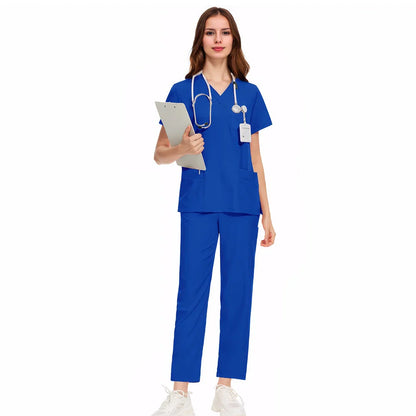 Cralom Medical Professional Scrub Set: Doctor Nurse Uniform for Hospital Beauty Salon