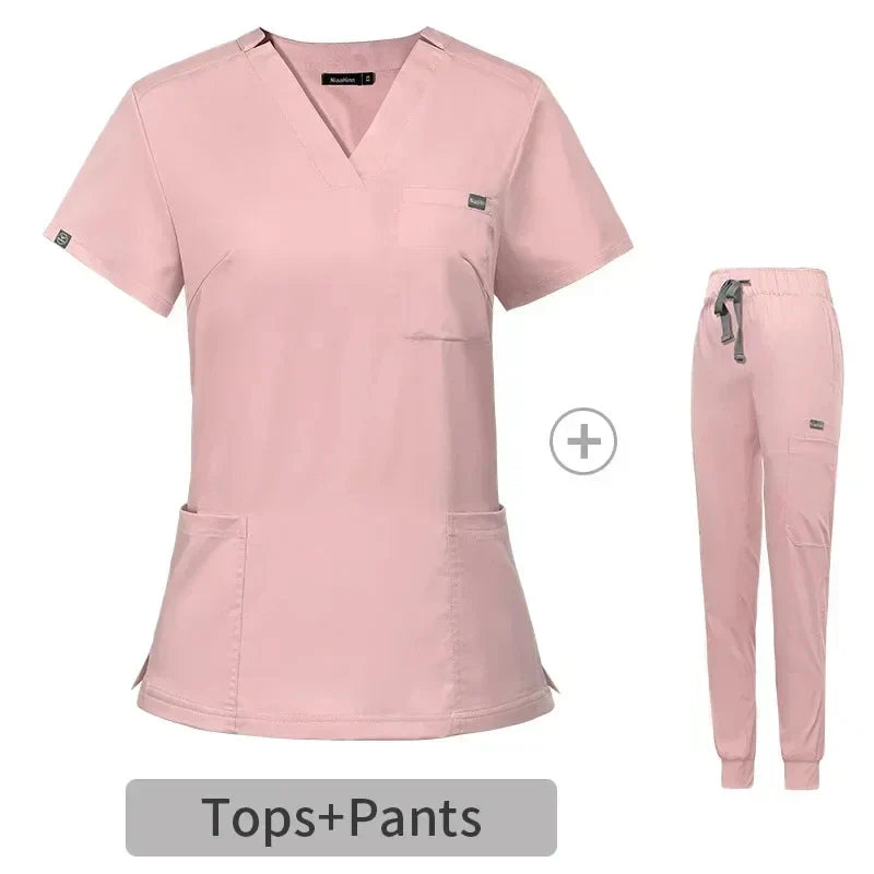 Cralom Lightweight Classic Medical Scrub Set for Men and Women