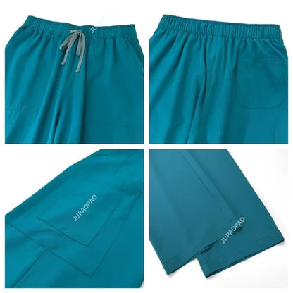 Cralom V-Neck Scrub Set: Top & Pant for Medical Nurses | Modern Hospital Uniform