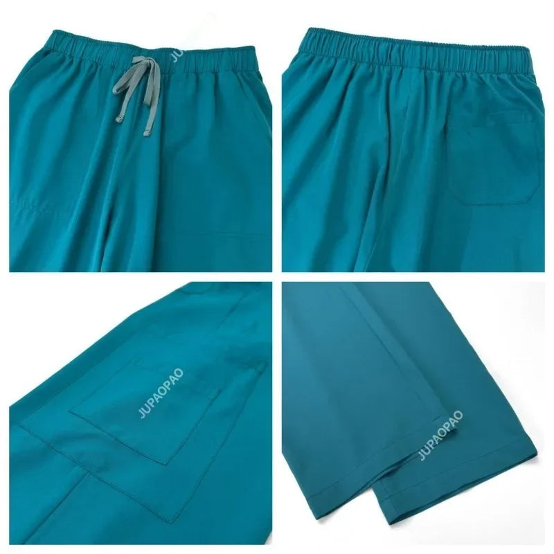 Cralom V-Neck Top & Pant Set: Modern Hospital Workwear