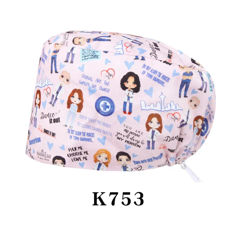 Cralom Shiba Inu Surgeon Scrub Cap - Unisex Surgical Hat in Cute Design
