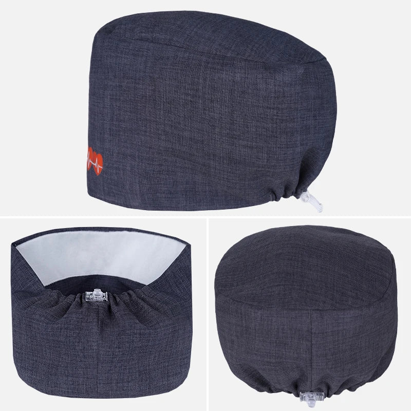 Cralom Dentist Scrub Caps | Soft Unisex Nursing Hats for Long Hair