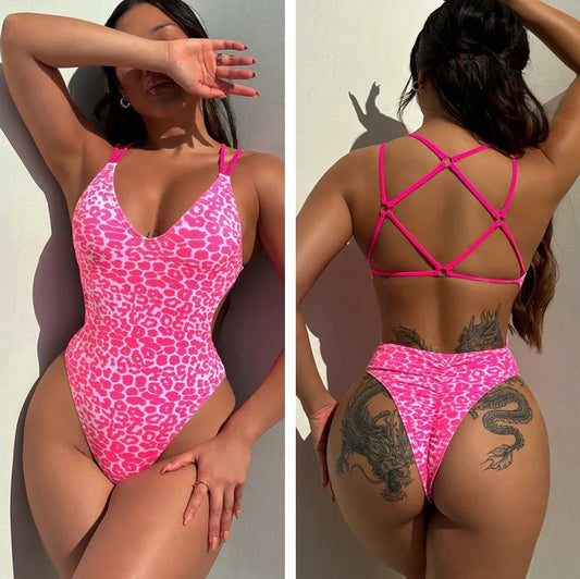 Cralom Backless One Piece Swimwear - Sexy and Stylish Monokini for Women