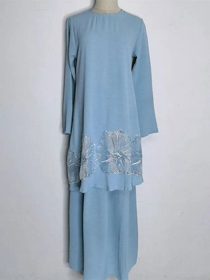 Cralom Cralom Ramadan Abaya Set - Modest Muslim Women's 3 Piece