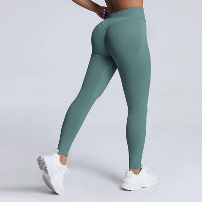 Cralom High Impact Yoga Pants: Seamless Low Waist Leggings for Gym & Fitness