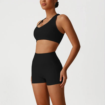 Cralom Naked Sensation Yoga Set: Sports Bra & High Waist Leggings