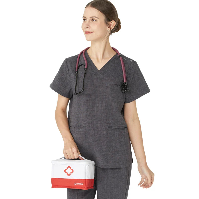 Cralom Stretch Nursing Scrubs - Comfortable Pediatric Nurse Uniforms