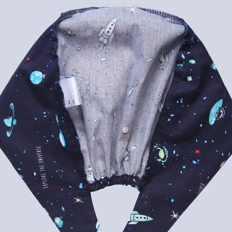 Cralom Cotton Scrub Caps - Breathable Surgical Hats for Women and Men
